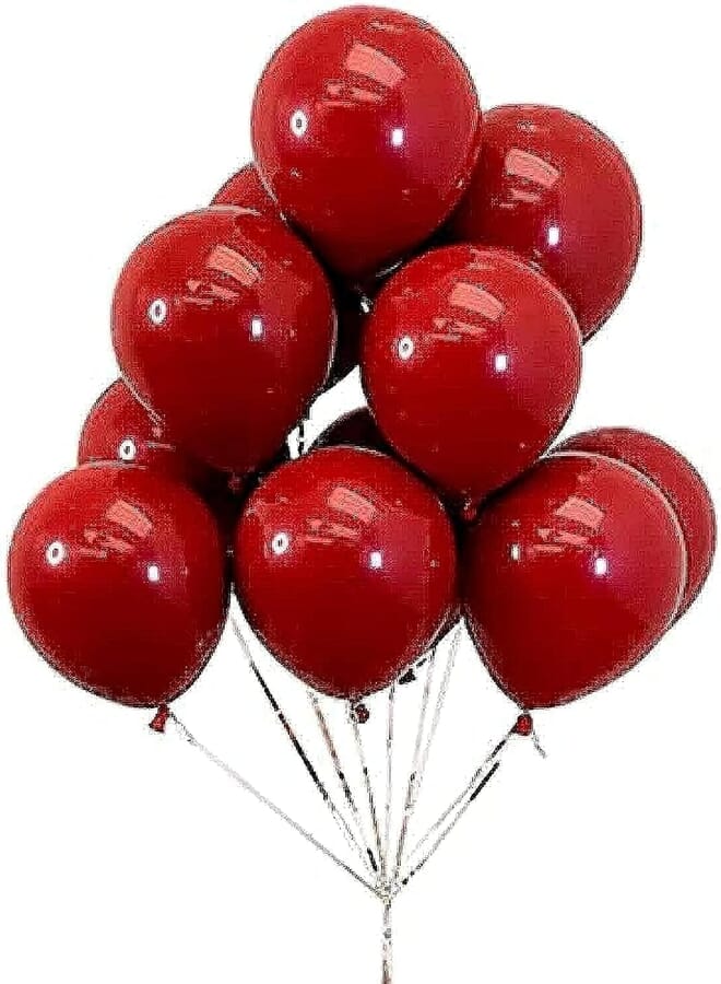 Secret Round Latex Balloons, 50 Pieces, 10in, Red, 2725611861564