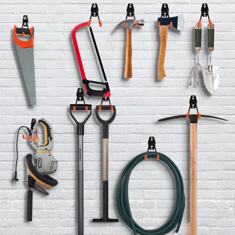 Kurui Heavy Duty Wall Hook For Hanging  2 Pack Garage Tool Organizer Wall Mount  Metal Garage Storage Hooks For Ladder Extension Garden Tool  Small Utility Hook  Hose Holder For Outdoor And Indoors - Image 3