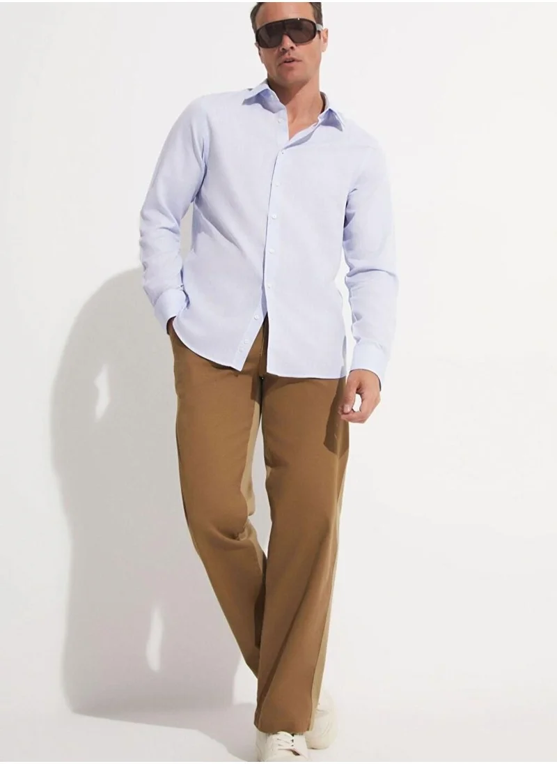 جون Textured Slim Fit Shirt