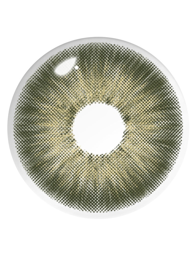 عين كي اس اس عدسات لاصقة تجميلية سنوية للجنسين بلون أخضر باتايا، مجموعة تكبير مع حافظة - Image 2