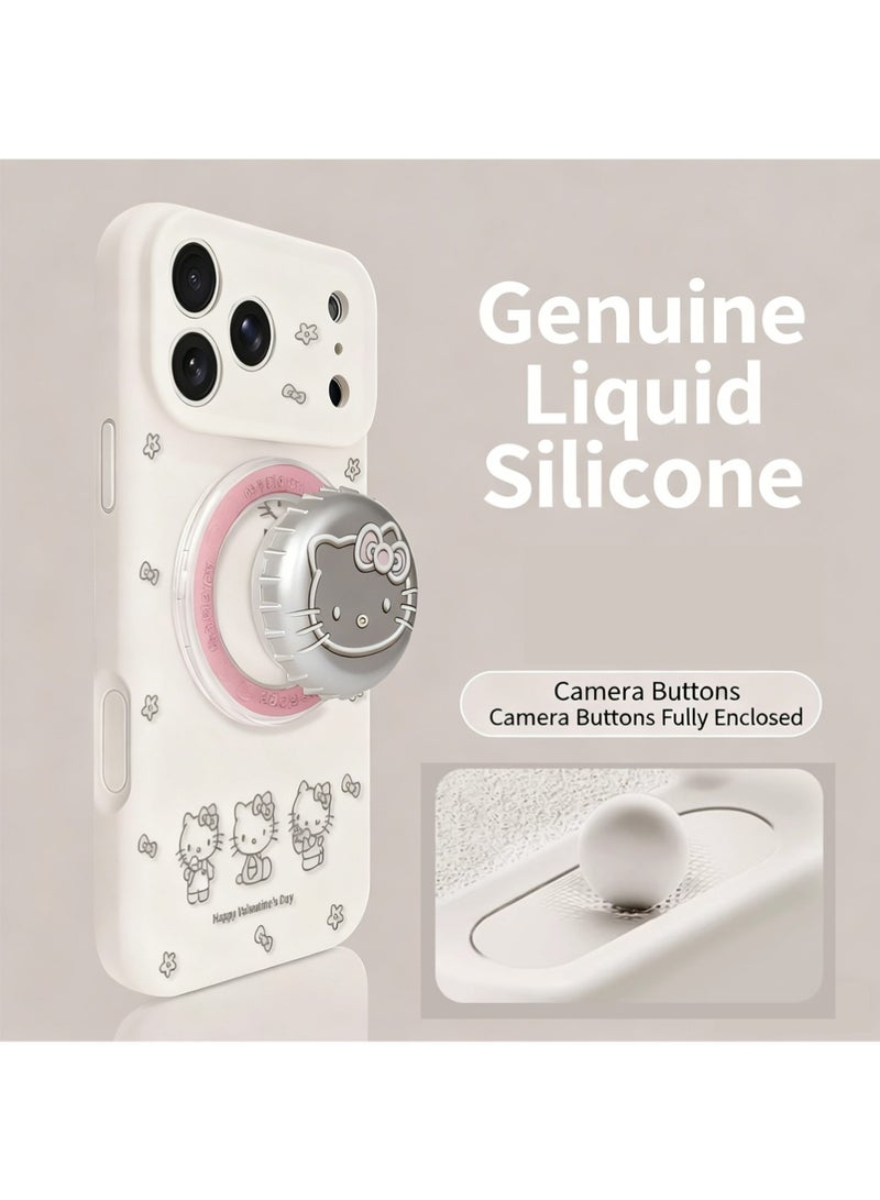 إكس ليفيل المغناطيسي لـ iPhone 17 Pro Max Case - متوافق مع MagSafe ، [زر التحكم الكاميرا السيليكون المتكامل] [حماية الشاشة] مع حامل امتصاص مغناطيسي مضاد للخدش ناعم بطانة الألياف الدقيقة حالة الهاتف - Image 1