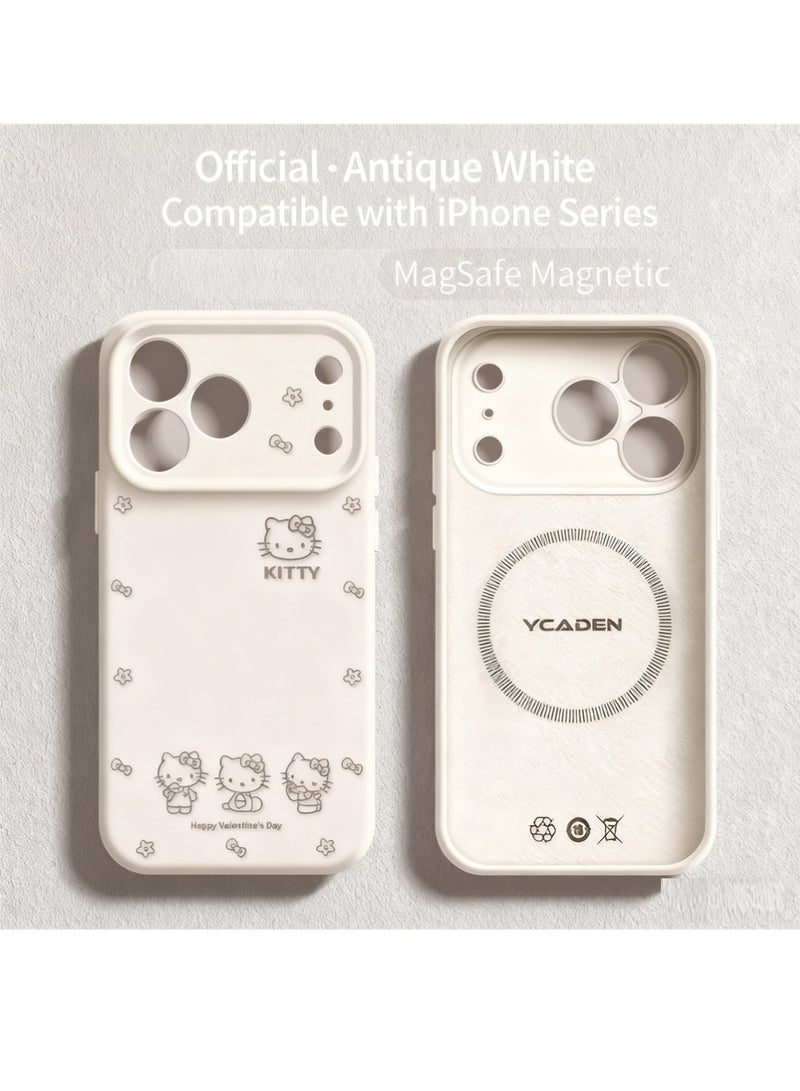 إكس ليفيل المغناطيسي لـ iPhone 17 Pro Max Case - متوافق مع MagSafe ، [زر التحكم الكاميرا السيليكون المتكامل] [حماية الشاشة] مع حامل امتصاص مغناطيسي مضاد للخدش ناعم بطانة الألياف الدقيقة حالة الهاتف - Image 2