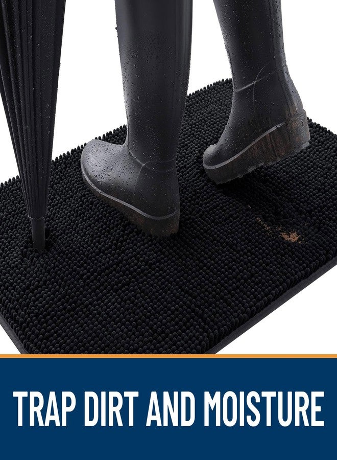 OLANLY Dog Door Mat for Muddy Paws 24x16, Super Absorbent Chenille Mud Mat - Image 2