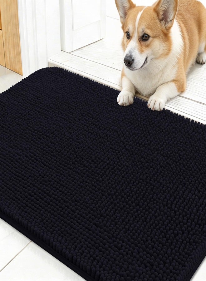 OLANLY Dog Door Mat for Muddy Paws 24x16, Super Absorbent Chenille Mud Mat - Image 1
