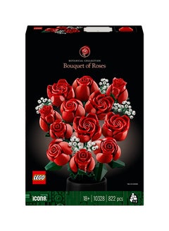 Botanicals Bouquet of Roses - Artificial Flowers Set for Adults incl. a Buildable Vase - Home or Office Decor - Gift Ideas for Valentine's Day for Him & Her 822 Pieces - Botanical Collection - 10328 LEGO  Icons - pzsku/Z2710F5CCEC36133A2BCEZ/45/_/1704390913/a3cb27fe-10d2-4d76-9910-8e2213b189f2