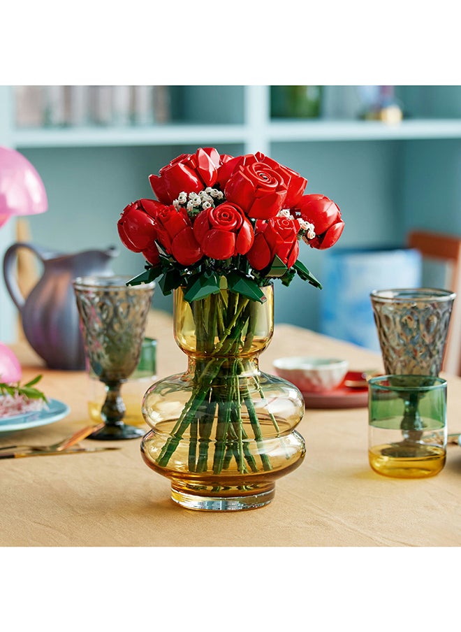 Botanicals Bouquet of Roses - Artificial Flowers Set for Adults incl. a Buildable Vase - Home or Office Decor - Gift Ideas for Valentine's Day for Him & Her 822 Pieces - Botanical Collection - 10328 LEGO  Icons - https://f.nooncdn.com/p/pzsku/Z2710F5CCEC36133A2BCEZ/45/_/1706598716/5904b08e-f131-46bd-a736-ae0f8fc4060e.jpg?format=jpg&width=original