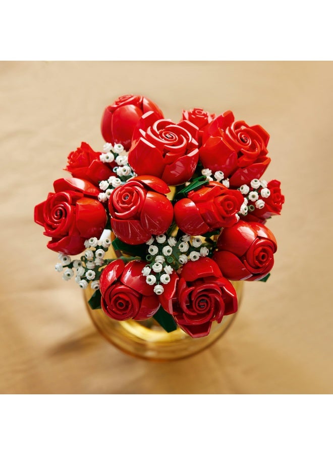 LEGO Botanicals Bouquet of Roses Flower Set for Adults 10328 (Age 18+, 822 Pieces) - Image 4