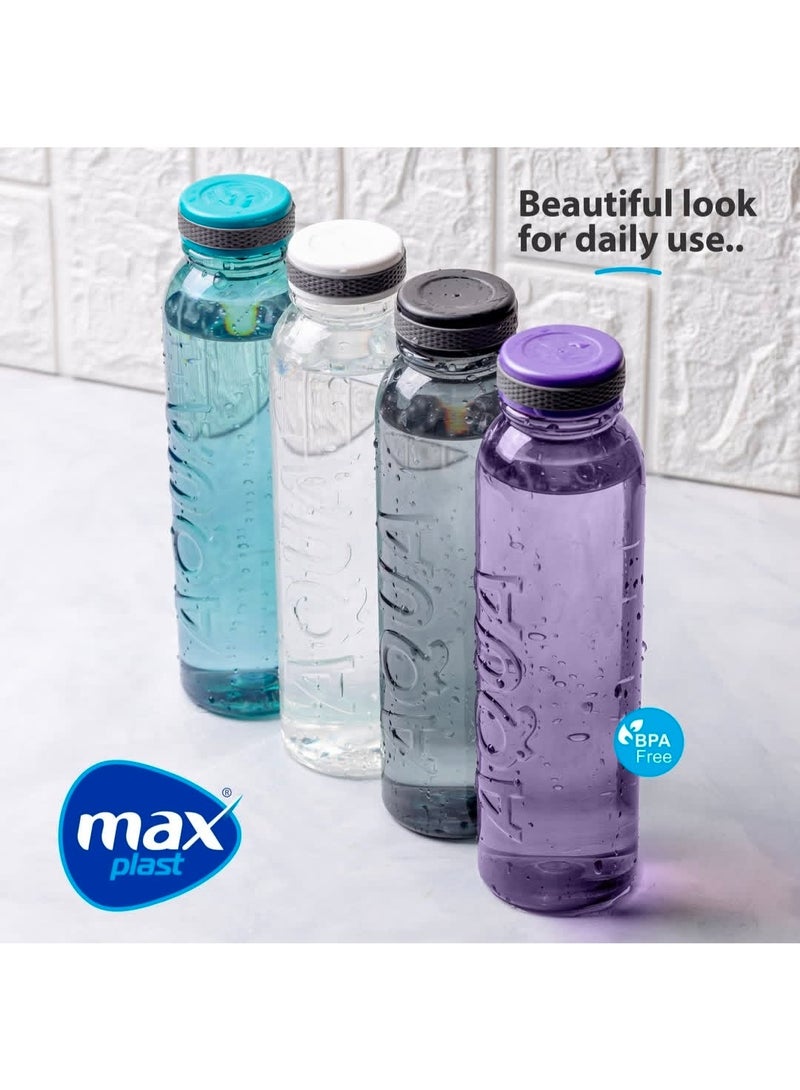 ماكس بلاست زجاجة مياه رياضية ماكس أكوا 600 مل - بلاستيك صحي BPA Free - غطاء محكم الغلق مانع للتسرب- ماكس بلاست - [أزرق] - Image 2