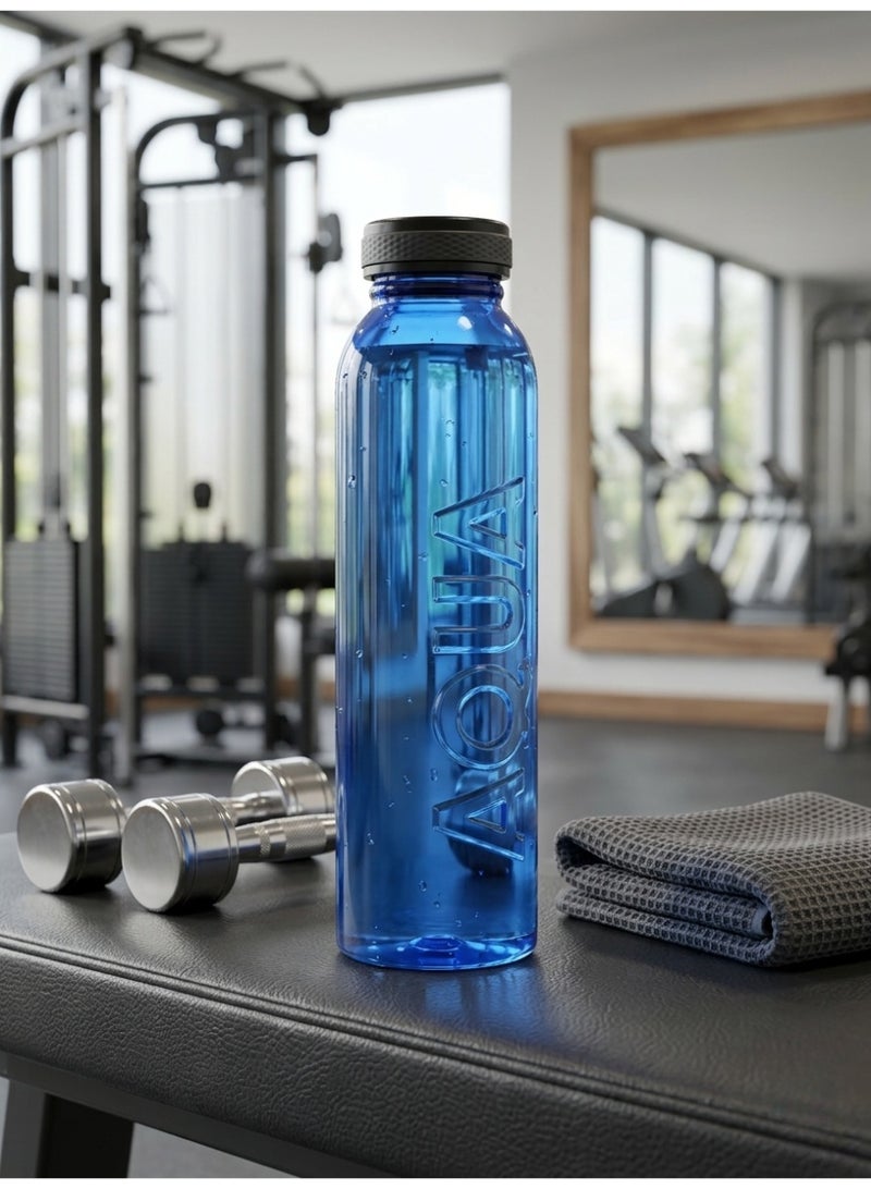 ماكس بلاست زجاجة مياه رياضية ماكس أكوا 600 مل - بلاستيك صحي BPA Free - غطاء محكم الغلق مانع للتسرب- ماكس بلاست - [أزرق] - Image 2