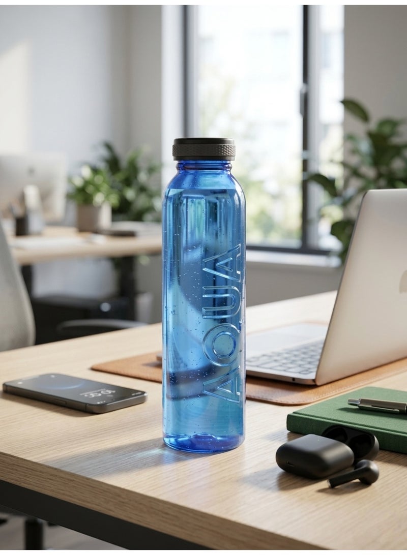 ماكس بلاست زجاجة مياه رياضية ماكس أكوا 600 مل - بلاستيك صحي BPA Free - غطاء محكم الغلق مانع للتسرب- ماكس بلاست - [أزرق] - Image 3