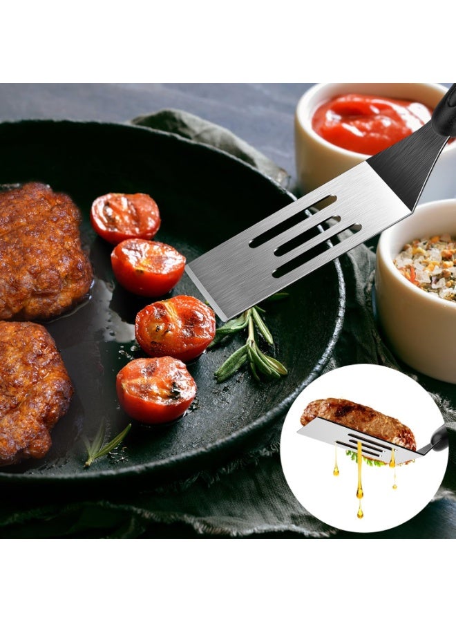 SUNSAR Small Spatula 2 Pieces, Mini Serving Spatula for Kitchen Use, Metal Spatula for Serving and Turning, Ideal for Pancakes, Brownies, Desserts, Cookie, Eggs or Small Pan - Image 4