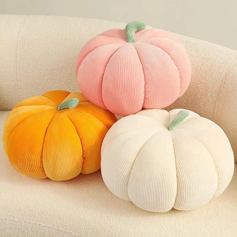 Bluejw Halloween Party Decorations - Colorful Realistic Fruit & Vegetable Doll Plush - Stuffed Pumpkin Throw Pillow Toy - Artificial Vegetables Included - Image 2