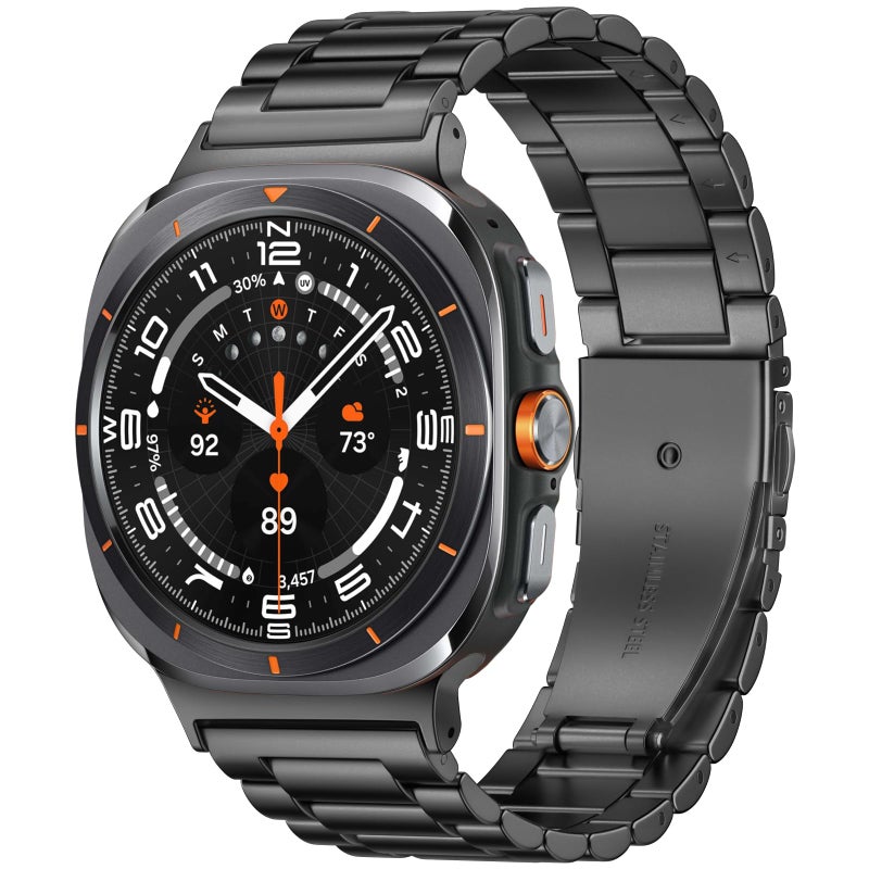 DAQIN Stainless Steel Business Strap Compatible with Samsung Galaxy Watch Ultra 47mm – Elegant Replacement Band for Ultra Series - Image 2