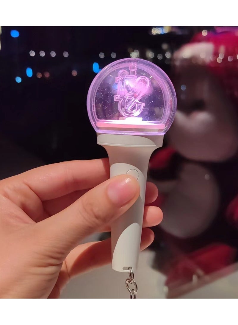 NIBEMINENT Kpop IVE Glowstick Light Keychain Mini Stick Light Pendant - Image 1