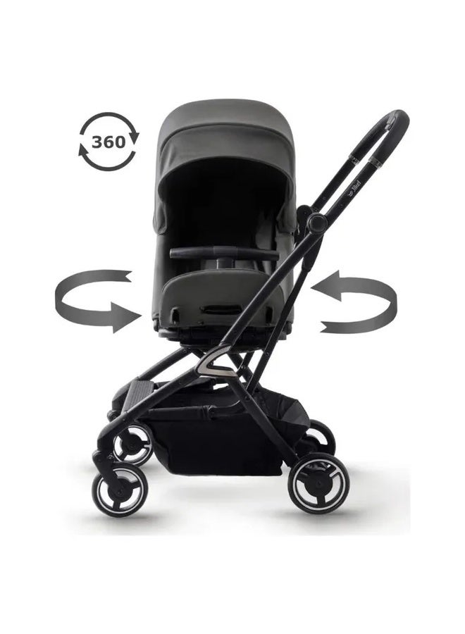 جيكل Jikel - Life 360 Reversible Compact Stroller - Charcoal - Image 2