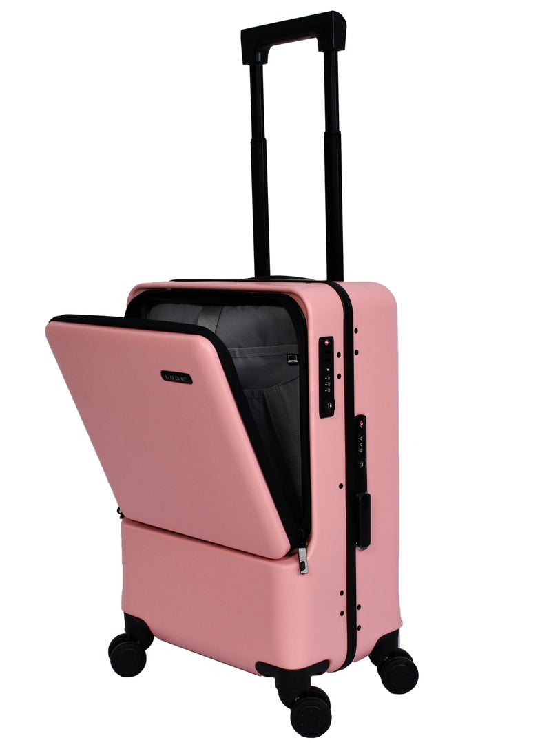 MORANO Luggage Carry-On Trolley Bag  With 4 Spinner Wheels TSA Lock, 20 inch (Rose Gold) - Image 1