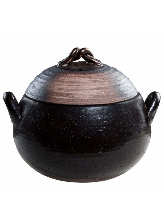 IPPINKA Japanese Donabe Rice Cooker with Non-Stick Coating, 3 Go, Banko-Yaki Made in Mie, Japan - Image 1