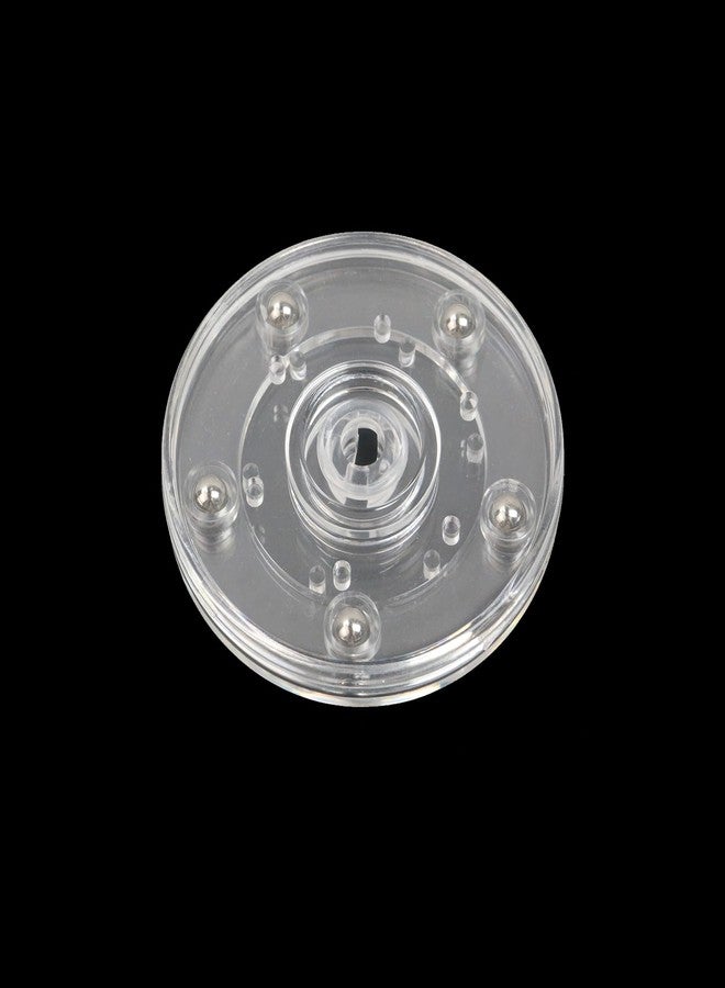Geesatis 10 Pcs Tiny Lazy Susan 3 inch Acrylic Turntable Organizer Bearings Round Swivel Plate, Smooth Swivel Plate for Kitchen Base Turn Dining Table, Clear - Image 4