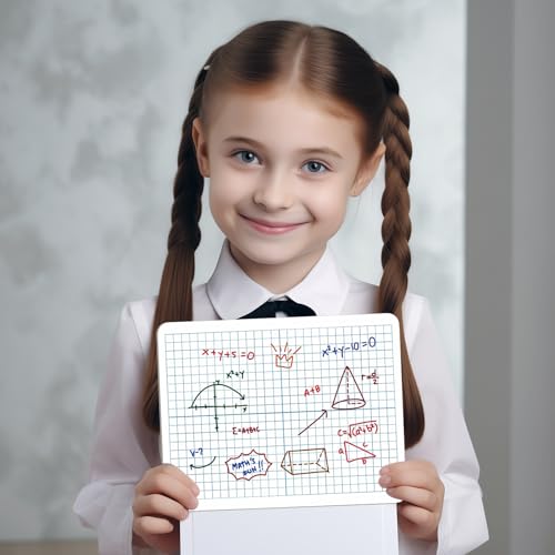 WEIZHEN XY Axis Graph Dry Erase Board, 9" x 12" Double-Sided Coordinate Grid Whiteboard, Math Manipulatives for Students, Classroom and Home, Small Dry Erase White Board - Image 4
