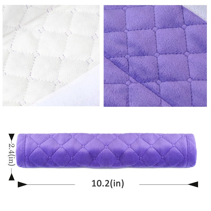 Amooca Soft Auto Seat Belt Cover Seatbelt Shoulder Pad Cushions 2 PCS Universal Fit for All Cars and Backpack for a More Comfortable Driving Violet - Image 5