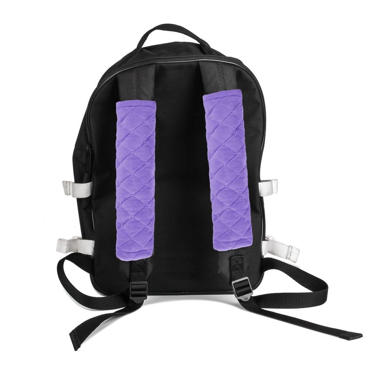 Amooca Soft Auto Seat Belt Cover Seatbelt Shoulder Pad Cushions 2 PCS Universal Fit for All Cars and Backpack for a More Comfortable Driving Violet - Image 4