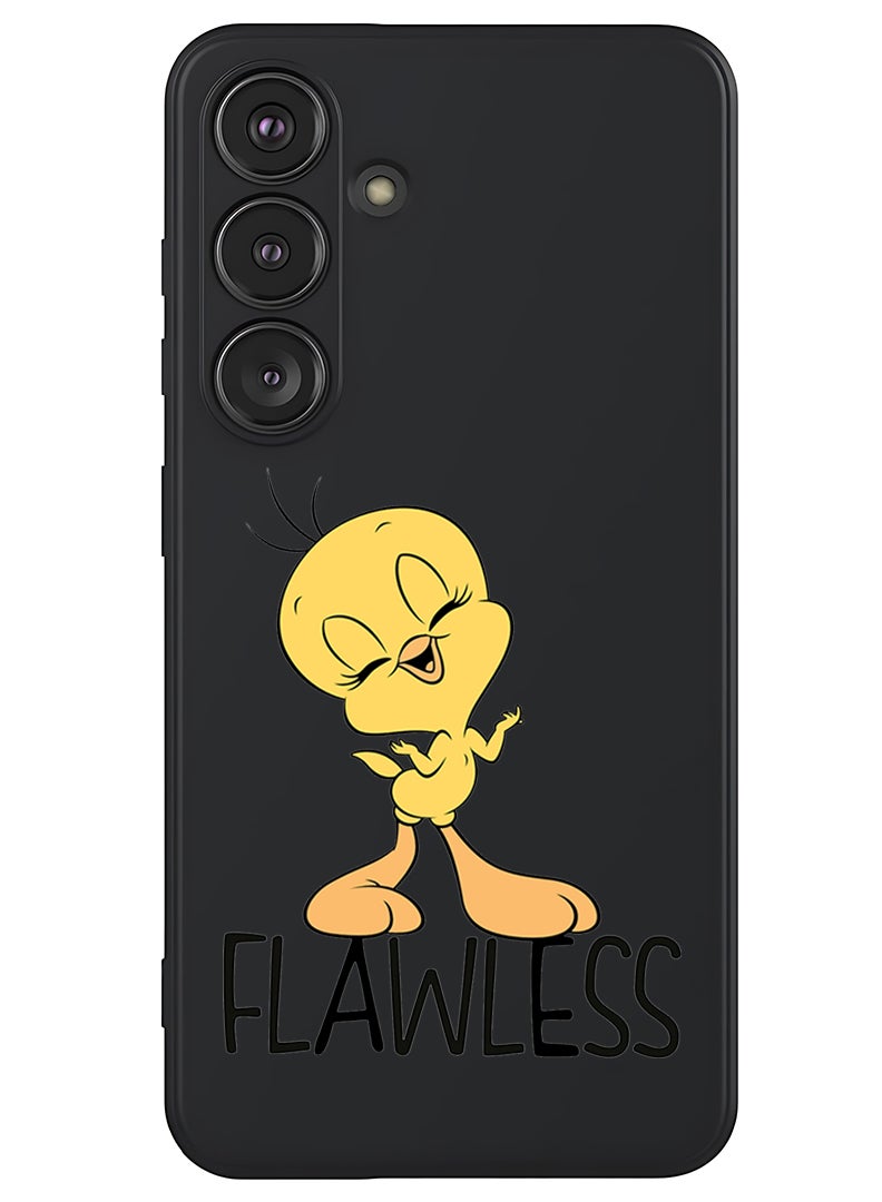 Theodor Protective Slim Fit Case Liquid Silicone Cover with Full Body Protection Anti-Scratch Shockproof Case For Samsung Galaxy S25 (Black) - Flawless - Image 1