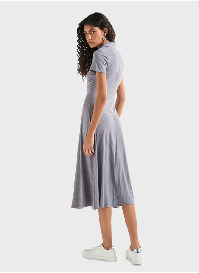 فاف Ribbed T-Shirt Dress