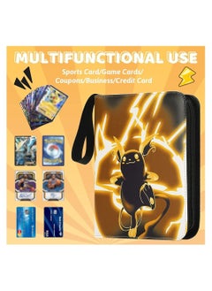 Y&D Binder for Pokemon Cards with Sleeves, 4-Pocket Trading Card Binder,400 Pockets Collection Binder,Collector Album Boys Girls Toys Gift  - Image 2