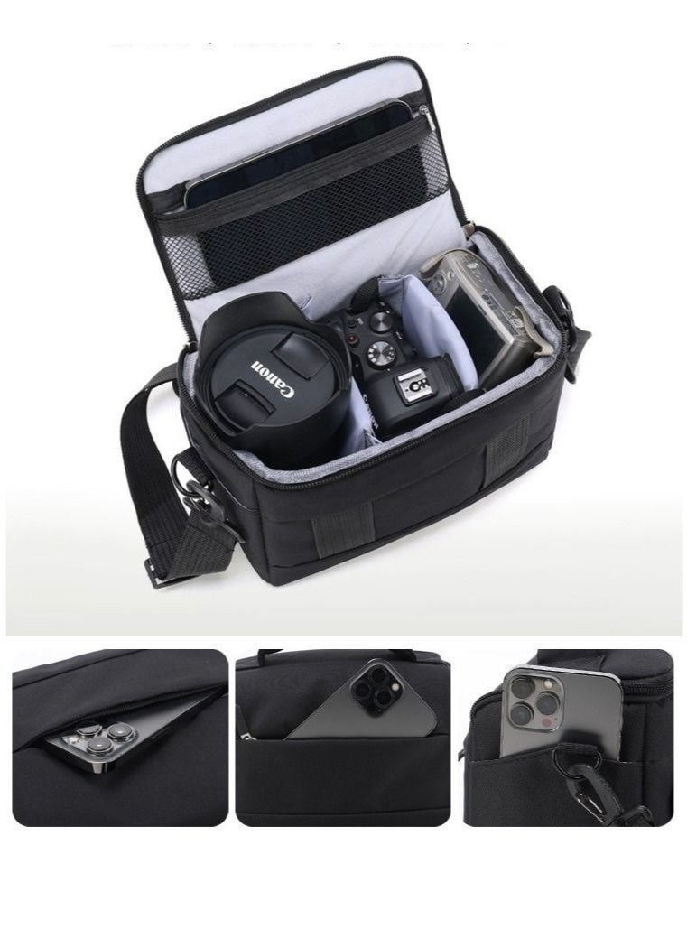Bukela Camera Bag Padded Camera Shoulder Bag for Photographers, Waterproof Camera Bags & Cases for Canon 2000d Bag SLR DSLR, Lenses, Accessories - Image 2