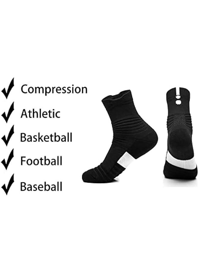 Joyelink Elite Basketball Socks Compression Cushion Thick Cycling Socks Athletic Crew Socks for Men Women Boys  - Image 2