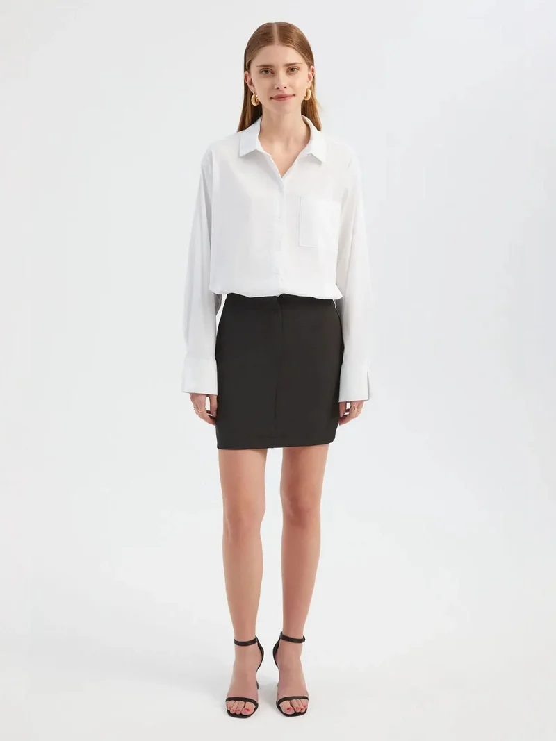 HICCUP Combined Mini Shirt Dress