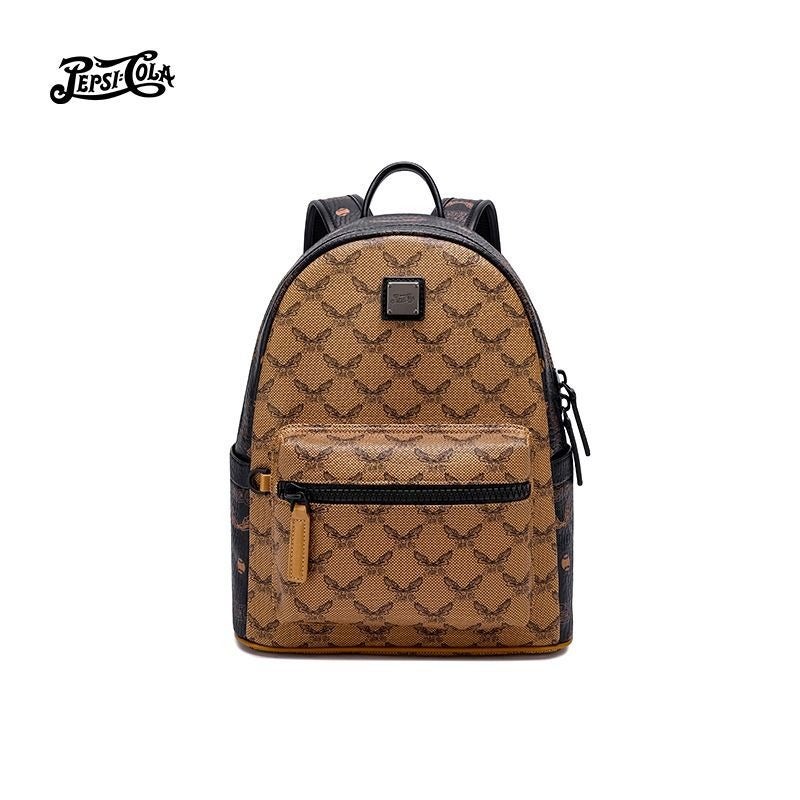 Pepsi Fashion Backpack for Women & Men, Large Capacity Travel Daypack, 14" Laptop Compatible, Water-Resistant PU, Trendy Print - Image 2