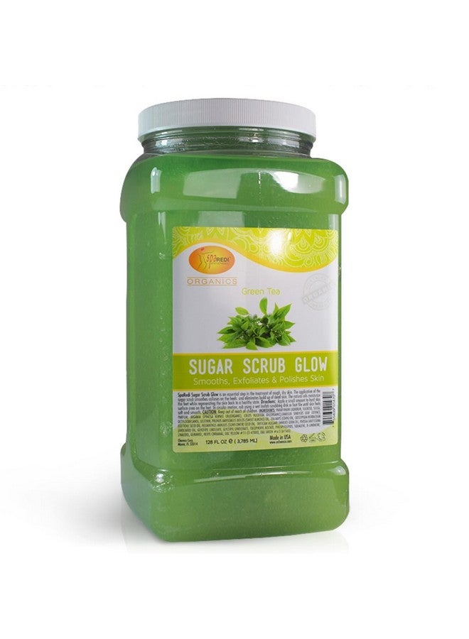 spa REDI Sugar Body Scrub Green Tea 128 Oz Exfoliating Moisturizing Hydrating And Nourishing Glow Polish Smooth And Fresh Skin Body Exfoliator - Image 1