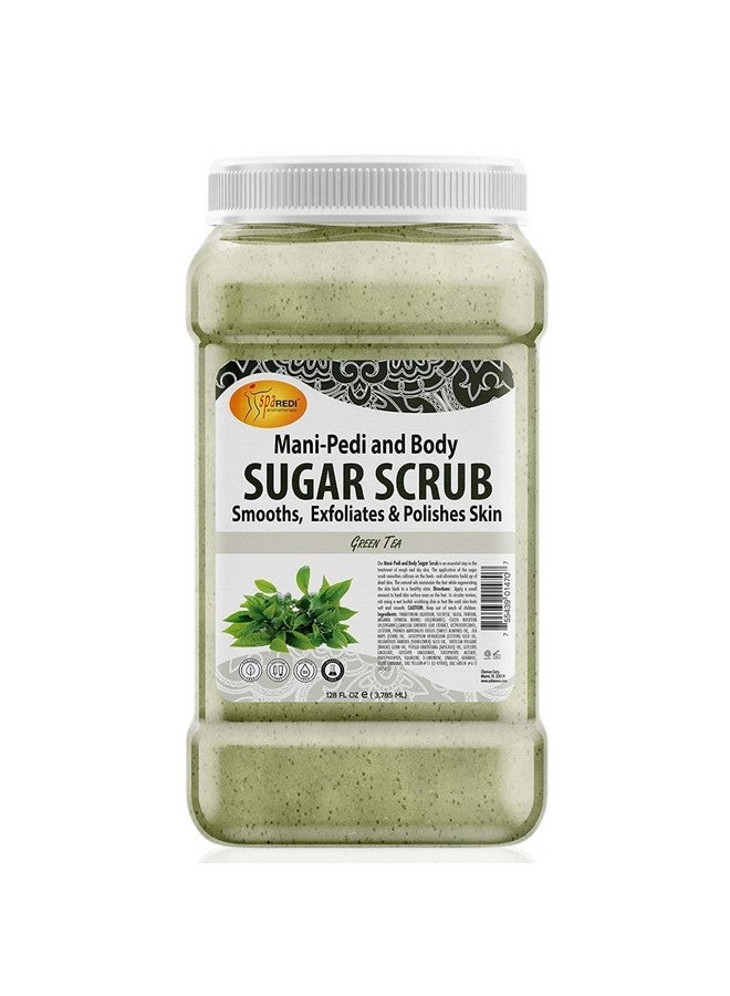 spa REDI Sugar Body Scrub Green Tea 128 Oz Exfoliating Moisturizing Hydrating And Nourishing Glow Polish Smooth And Fresh Skin Body Exfoliator - Image 2