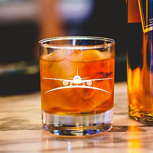 AGMdesign, Double sided Good Day Bad Day Don't Even Ask Airplane Pilot Flight Attendant Whiskey Glasses, Aviation Whiskey Glass Gifts for Him, Pilot, Husband, Brother, Dad, Grandpa - Image 4