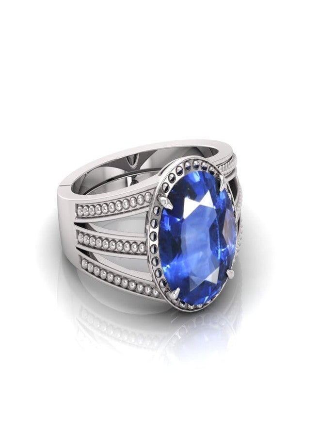 SHREE RADHE TRADERS Blue Sapphire Shani Stone Original Real Neelam Stone Original Certified Ring | Blue Sapphire Neelam Gemstone Ring for Women and Men-1 (9.25 Ratti) - Image 2