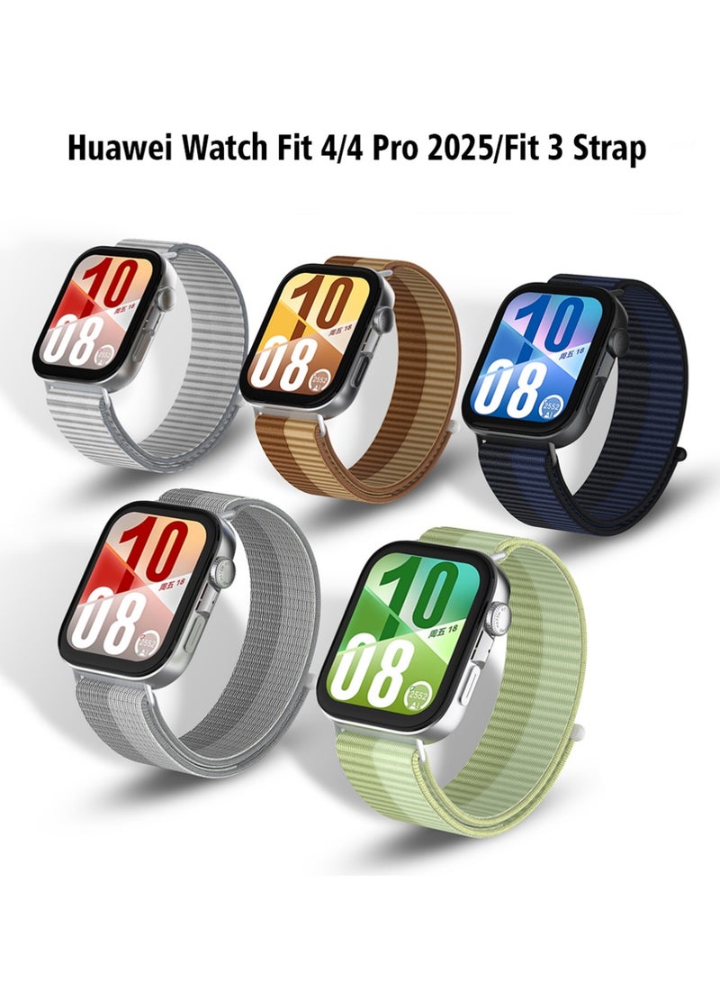 Nylon Loop Band Compatible with Huawei Watch Fit 4/4 Pro 2025/Fit 3 Strap, Breathable Nylon Loop Band Sports Wristband Replacement Breathable Strap for Huawei Watch Fit 4/4 Pro/Fit 3 - Image 1