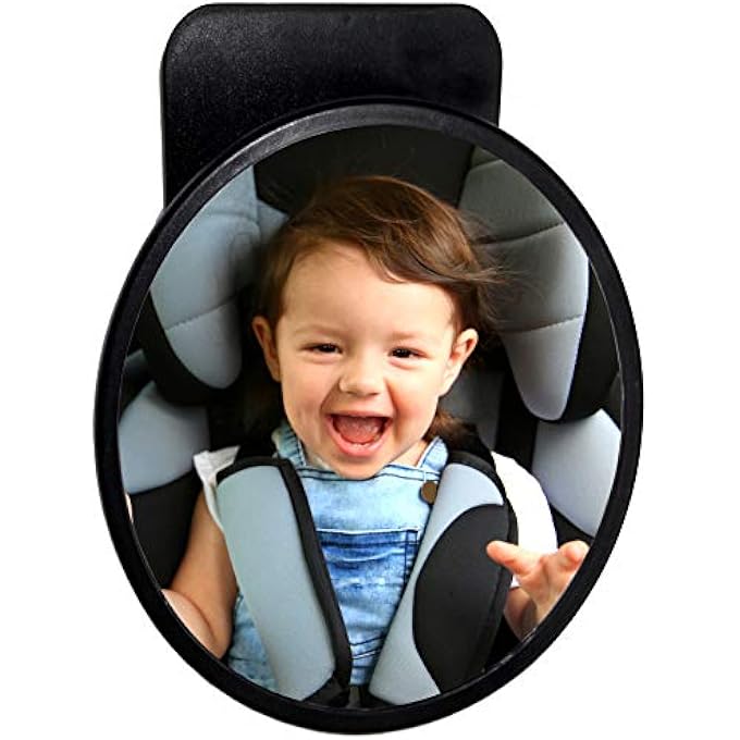 BABY MIRROR LARGE REAR SEAT MIRROR 7.5 INCH BABYVIEW SAFETY MIRROR, VEHICLES BABY SEATS AND CHILD SEATS, VERY EASY INSTALLATION FOR MORE SAFETY IN THE CAR - Image 2