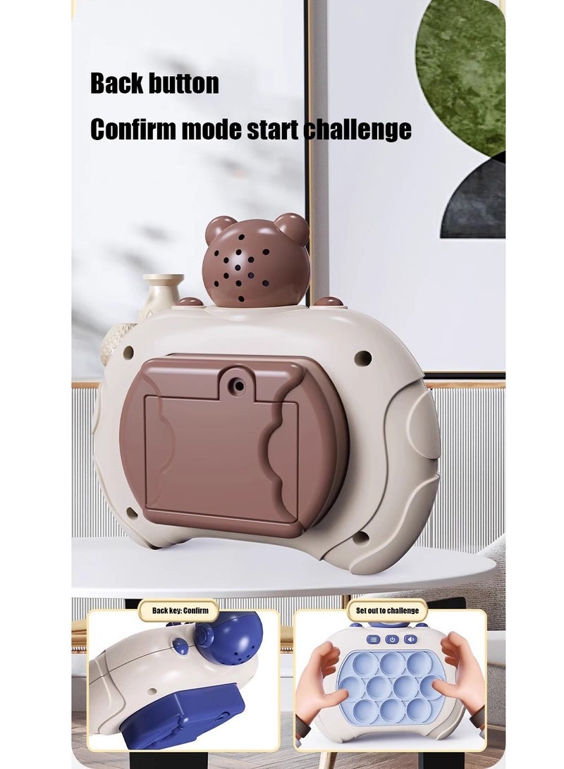 NIBEMINENT Electronic Quick Push Light Up Pop Game Fidget Toys for Adults and Kids with Lanyard,Puzzle Game Machine Push Pop Bubble Fidget Sensory Toy Birthday Gifts - Image 3