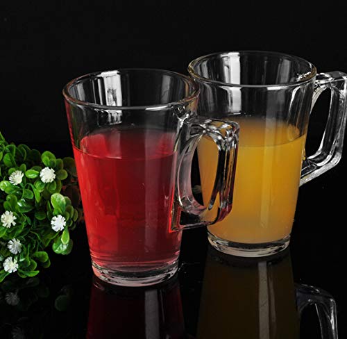 Avora Kitchenware أفورا أدوات المطبخ كوب شاي وقهوة كلاسيكي صغير 130 مل للإسبريسو والشوكولاتة الداكنة والكابتشينو والعسل وآيس كريم كعكة عبوة من 6 قطع - Image 1