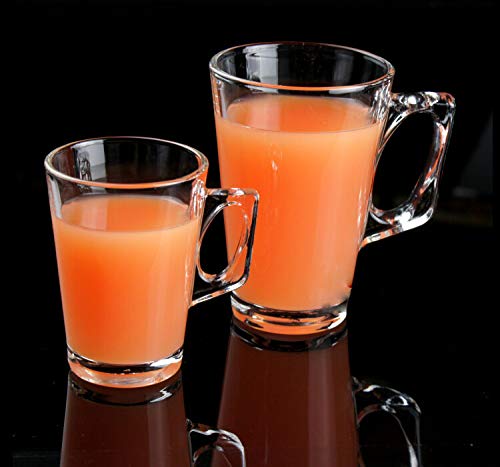 Avora Kitchenware أفورا أدوات المطبخ كوب شاي وقهوة كلاسيكي صغير 130 مل للإسبريسو والشوكولاتة الداكنة والكابتشينو والعسل وآيس كريم كعكة عبوة من 6 قطع - Image 5