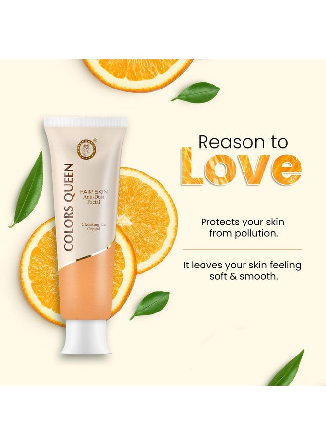 COLORS QUEEN Colors Queen Anti Dust Facial Cleanser | Instant Dirt Removal Face Wash for Glowing Skin | Face Cleanser for Men and Women with Cleansing Ice Crystal Formula (50 gram) - Image 3