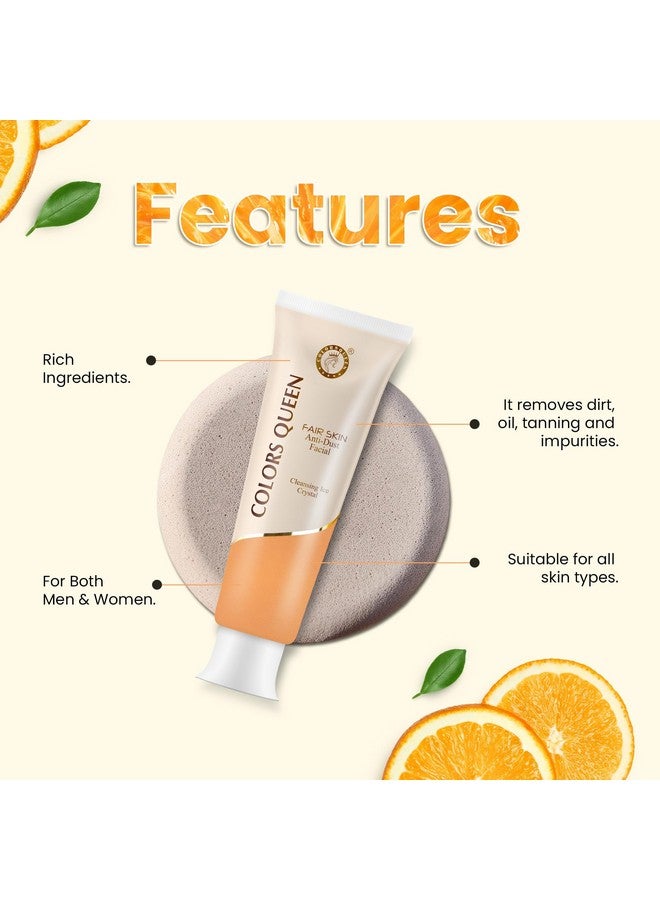 COLORS QUEEN Colors Queen Anti Dust Facial Cleanser | Instant Dirt Removal Face Wash for Glowing Skin | Face Cleanser for Men and Women with Cleansing Ice Crystal Formula (50 gram) - Image 2