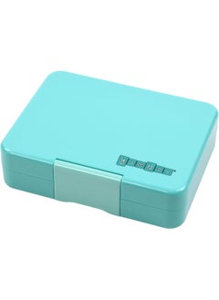 Yumbox Yumbox Misty Aqua Snack Box with Rainbow Tray - 3-Compartment Bento 6.7x5.1x1.8 | Kid-Friendly | Healthy Snacks | BPA-Free & Easy Clean  - Image 2