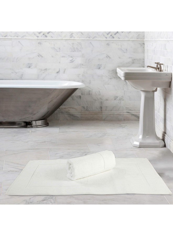 Premium Bath Mats Pack of 2 | Soft Cotton Bath Mats 50 x 80 cm - 1000 GSM Bathroom Mat for Toilets, Super Soft and Extra Absorbent Floor Mats For Elegant Look - Image 3