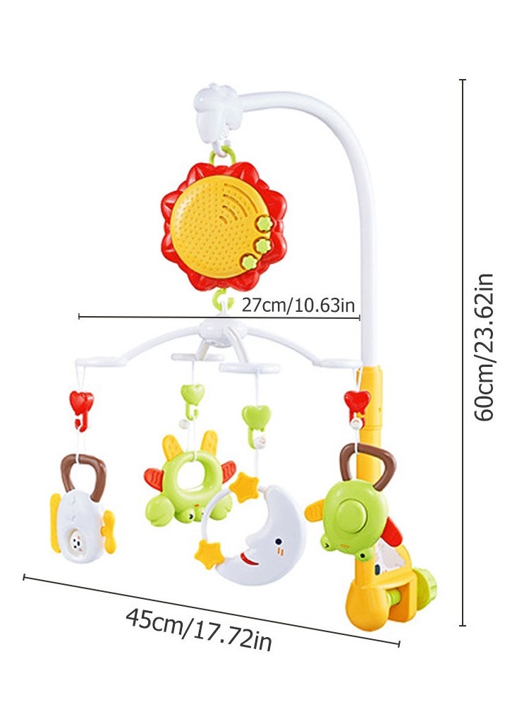 Youleen Baby Mobile for Crib Baby Musical with Hanging Remote Control Rotating Rattles, Rotating Hanging Rattles Toy for Newborn,360 Degrees Rotating,Baby Toys for Coaxing  - Image 5