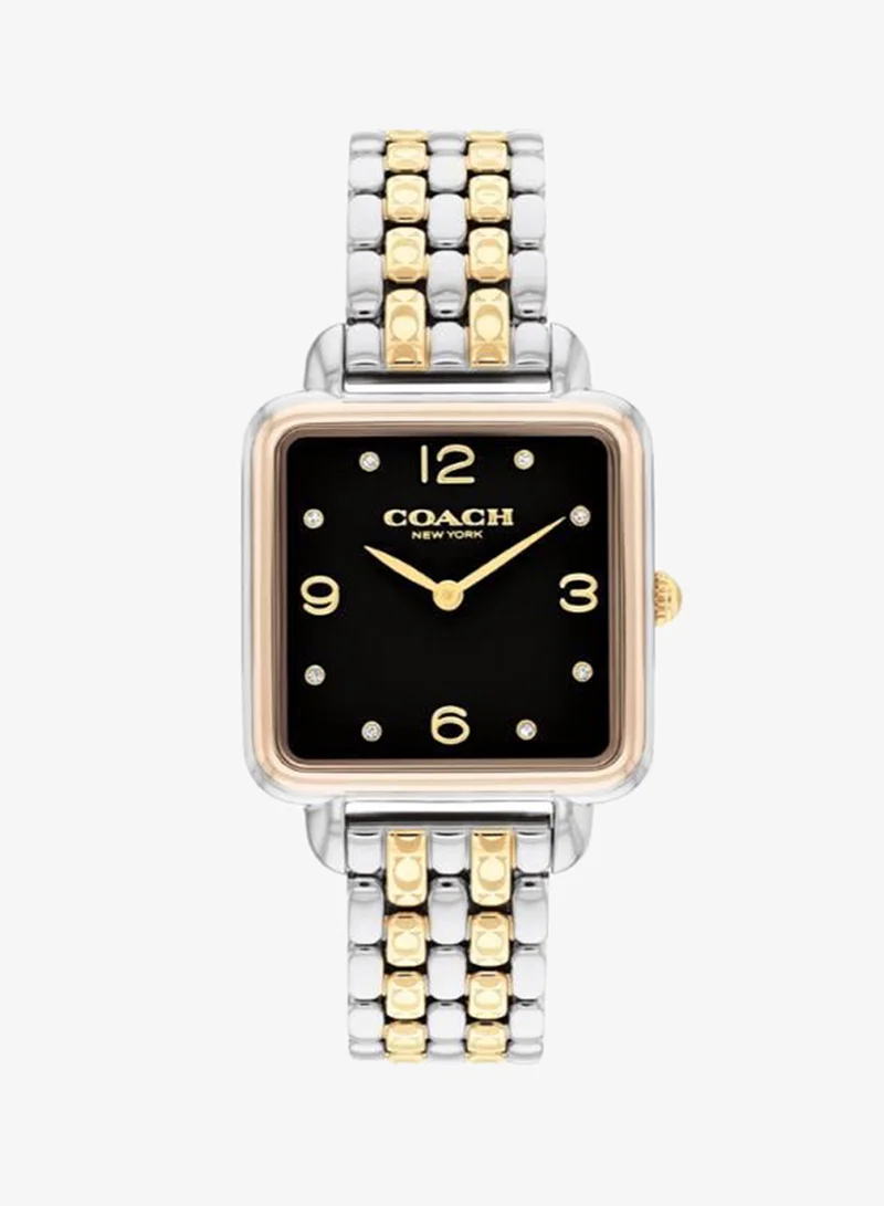 كوتش Cass Stainless Steel & Carnation Gold-Tone 28mm Watch