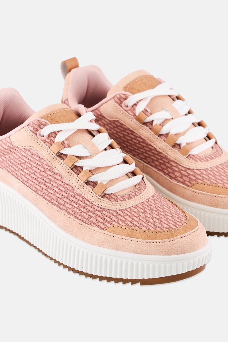 XOXO Women Lace Up Casual Shoes, Multicolor - Image 4