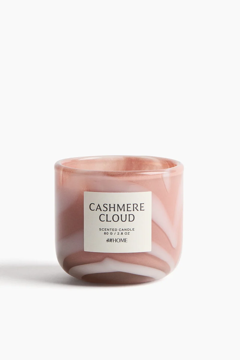 H&M Scented candle in glass holder