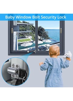 Sliding Window Door Push Lock with 2 Keys for Child Safety Protection Anti Theft Patio Stopper Security Lock (1 Pack) Silver - pzsku/Z2711E433716A3355B411Z/45/_/1720983567/b4bceab1-3398-4817-a011-6e51890a9bb6